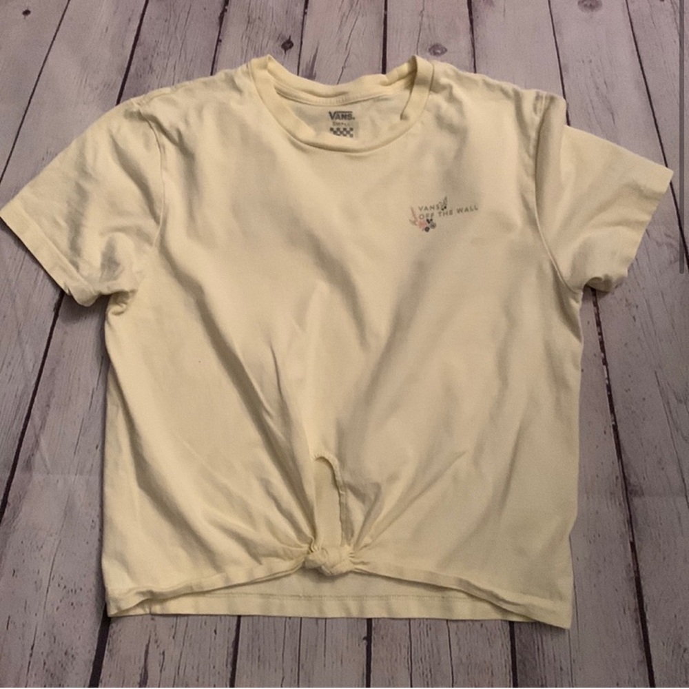 Girls Vans Off the Wall top with Knott Front